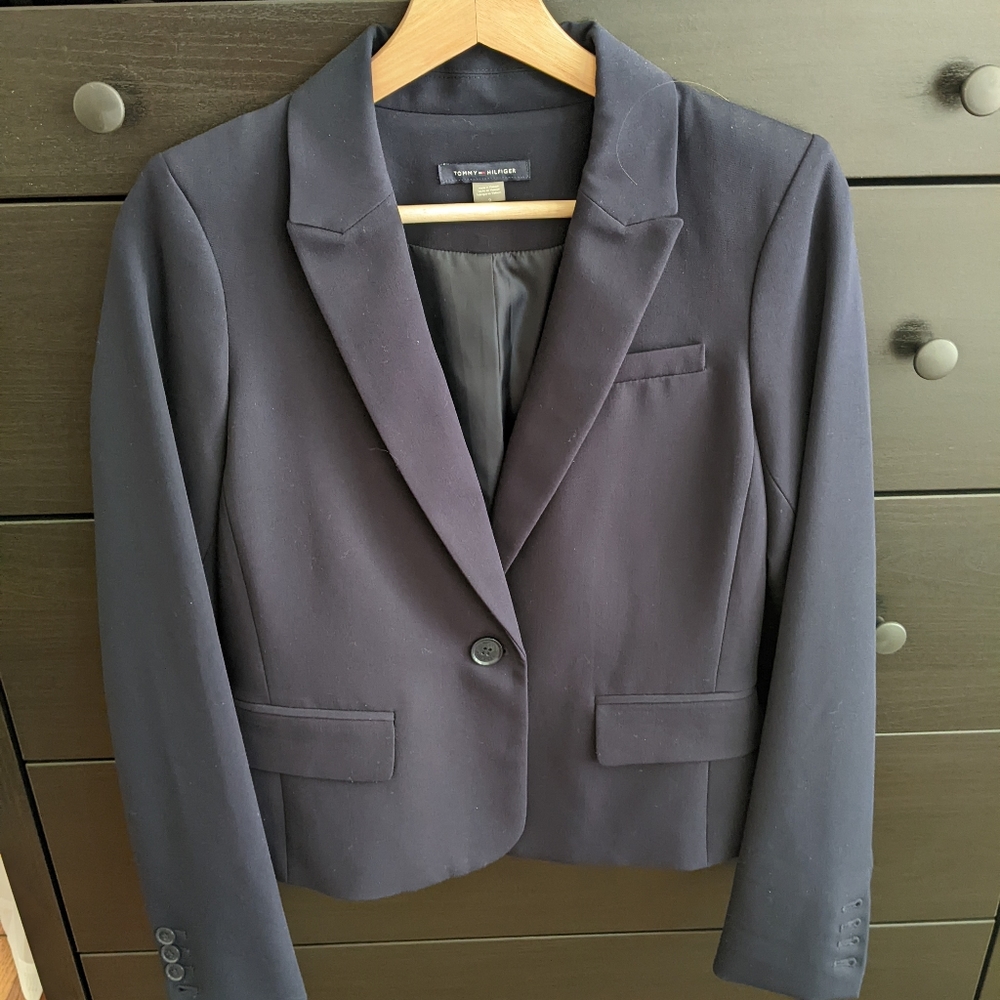 Tommy Hilfiger Navy Blue Suit Jacket